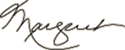 Margaret's signature