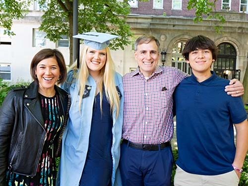 Micaela graduating from Columbia University