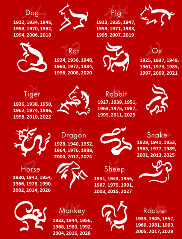 Chinese Zodiac Infographic