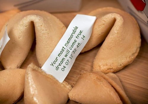 Fortune cookies with fortune
